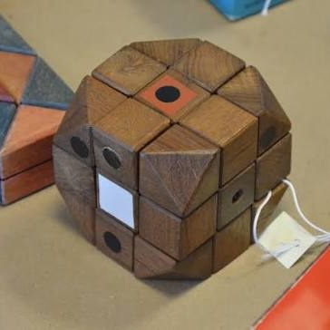 Original 1974 Wooden Rubik's Cube Prototype